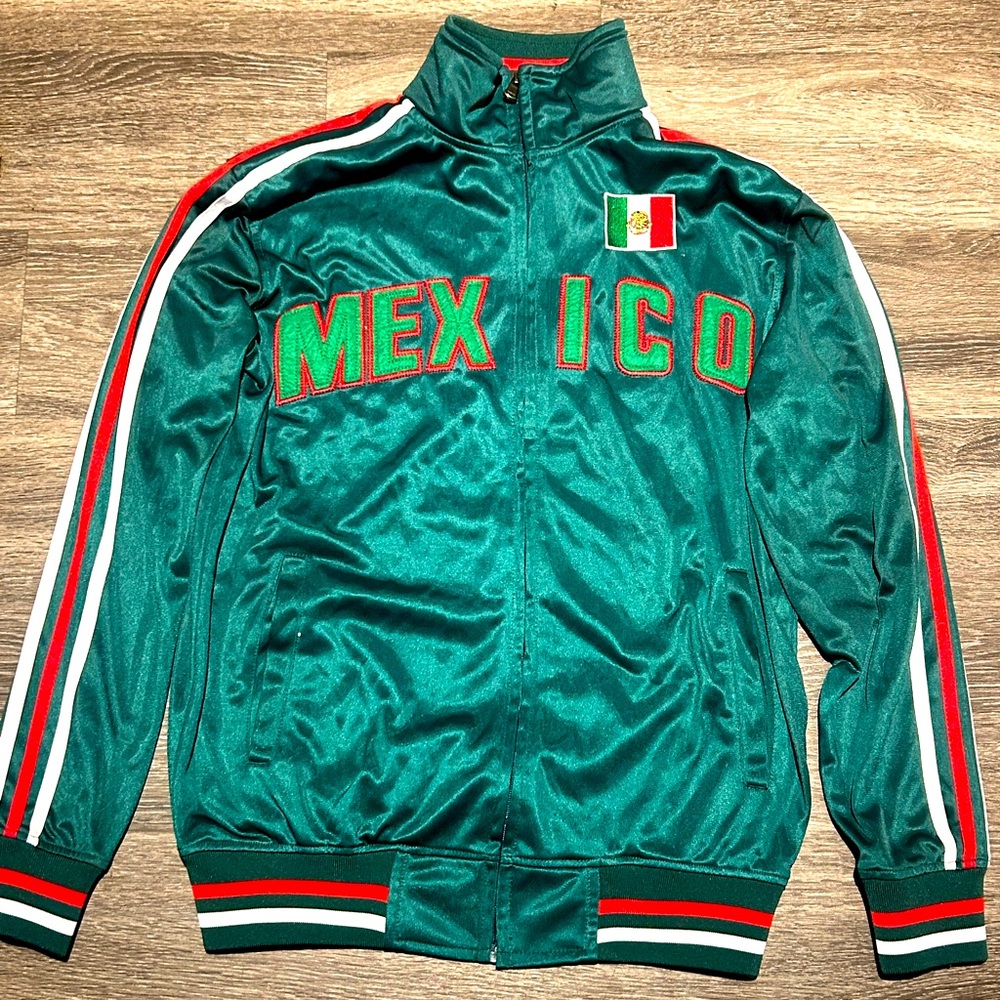 Green and red Mexico track jacket